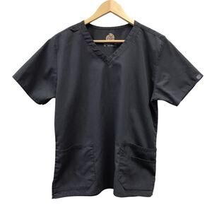 Sanibel Works Scrub Top Womens Small Gray